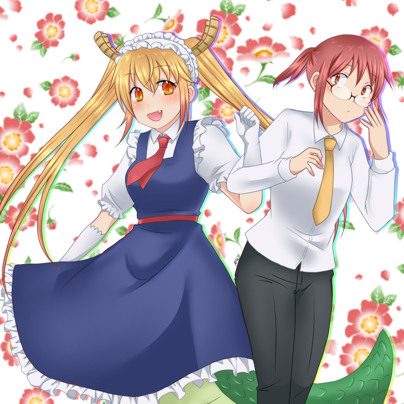 Miss Kobayashi-san's Maid fanart! ^^